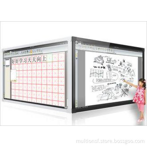 White Black Education Interactive Whiteboard 102" With All